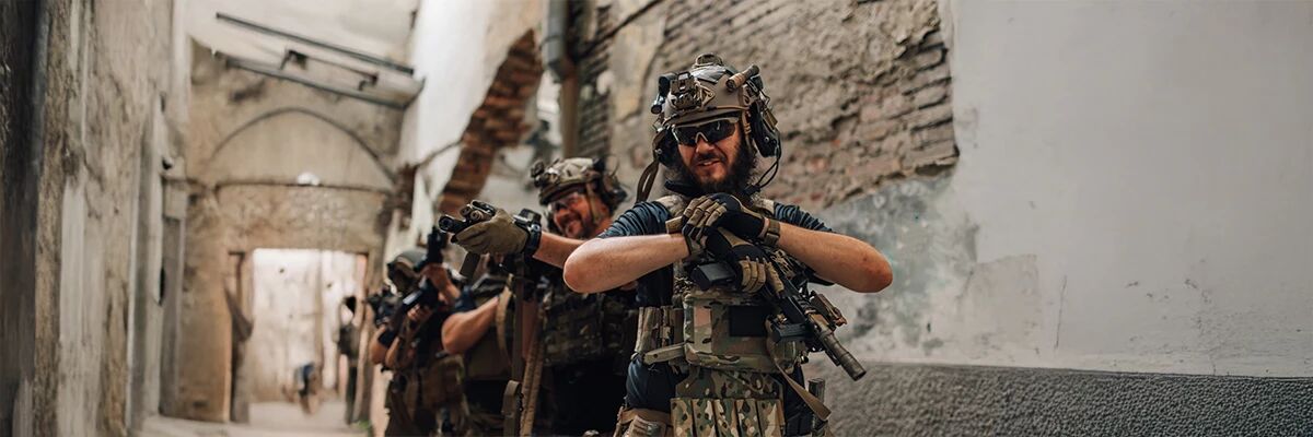 Airsoft players happy to practise together