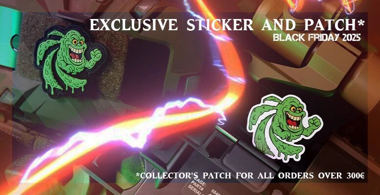 Collector's patch and sitcker black friday OPS-Store
