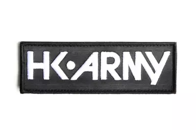 Fabric patch Large TypeFace White HK Army