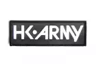 Fabric patch Large TypeFace White HK Army