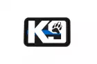 Patch PVC K9 Blue Line Paw GFC