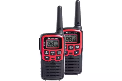 Pair of Midland XT10 walkie-talkies
