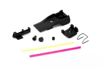 Set of Hi-Capa 5.1 GBB Tokyo Marui AIP Adjustable CNC Front & Rear Fibre Sights