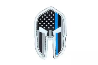 Patch PVC Spartan Helmet Thin Blue Line CONDOR