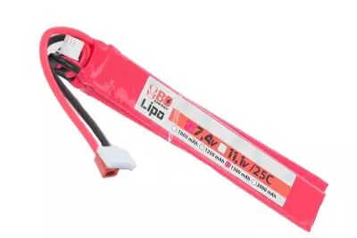 Double Stick Short 7.4V 1300mAh 25C LiPo battery DEAN Bo-Manufacture