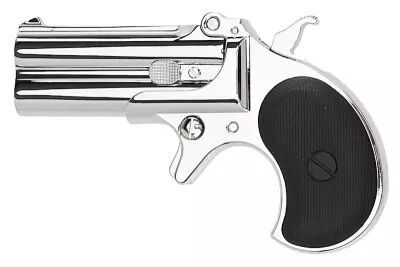 Derringer Double Barrel Full metal Silver MAXTACT