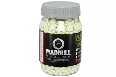 Jar of 2000 organic green tracer beads 0.30g Madbull
