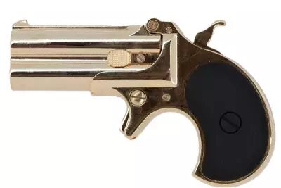 Derringer Double Barrel Full metal Gold MAXTACT