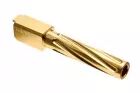 Outer Barrel 2 Way Non-recoil Fluted Gold for Glock 19 Marui Nine Ball