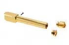 Outer Barrel 2 Way Non-recoil Gold for Glock 19 Marui Nine Ball