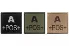 Embroidered patch blood group A+ A10 Equipment