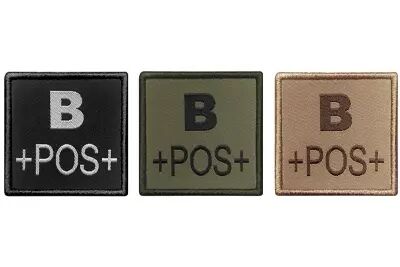 Embroidered patch blood group B+ A10 Equipment