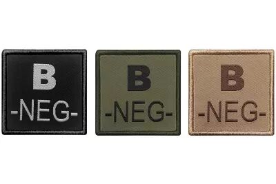 Embroidered patch blood group B- A10 Equipment