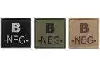 Embroidered patch blood group B- A10 Equipment