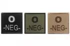 Embroidered patch blood group O- A10 Equipment