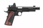 1911 MEU CS Defender Pro BDS Black / Silver Barrel VORSK Gaz