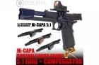 Frame R EDGE 5.1 and Midori Green compensator for Hi-Capa Marui Nine Ball