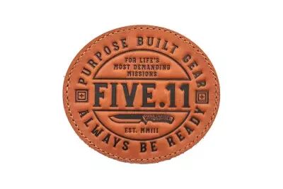 Limited imitation leather patch KNIFE CREST 5.11
