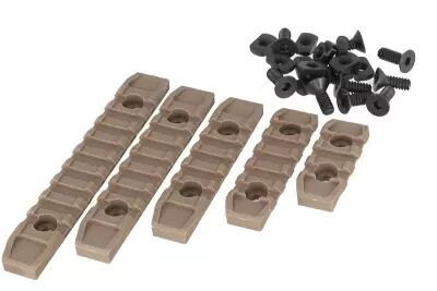 4pcs M-lok polymer rail kit Tan BO Manufacture