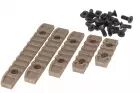4pcs M-lok polymer rail kit Tan BO Manufacture