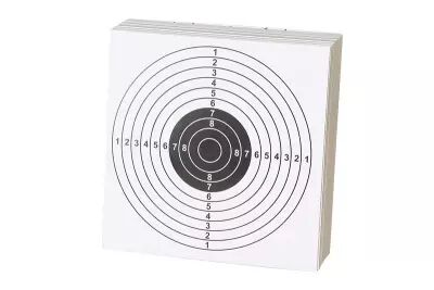 Set of 100 white targets 14cm x14cm Wosport