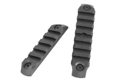 Kit 2 rails 5 & 7 slots keymod black polymer Dytac