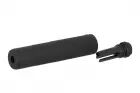 Silencer Metal QD type M4-2000 and Flame arrester Steel 14mm CCW Black SHS