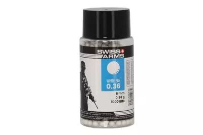 Bottle of 1000 Bio 0.36g Swiss Arms marbles