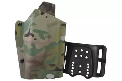 Lightweight Kydex type holster for Glock type + X-300 Multicam lamp WOSPORT
