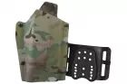 Lightweight Kydex type holster for Glock type + X-300 Multicam lamp WOSPORT