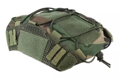 Tactical helmet cover elastic WST woodland for FAST WOSPORT helmet