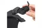 Tactical visor for FAST / Maritime helmets Black WOSPORT