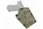 Lightweight Kydex type holster for Glock type + X-400 Multicam lamp WOSPORT