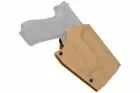 Lightweight Kydex type holster for Glock type + X-400 Tan lamp WOSPORT