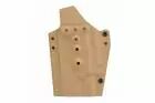 Lightweight Kydex type holster for Glock type + X-400 Tan lamp WOSPORT