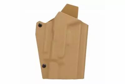 Lightweight Kydex type holster for Glock type + X-400 Tan lamp WOSPORT