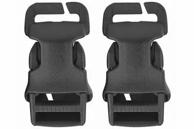Set of 2 Clip Buckle Quick Attach QASM Black WOSPORT