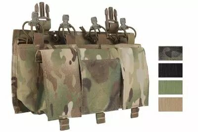 Front Panel Velcro Utilitary 5.56 Quadruple Mag WOSPORT