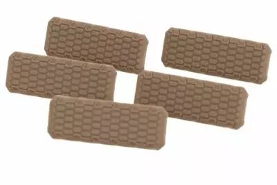 Pack of 5 M-Lok V2 rail covers FDE Strike Industries