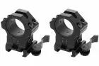 Adjustable mounting rings 25.4mm/30mm 2 in 1 Black Laylax