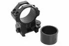 Adjustable mounting rings 25.4mm/30mm 2 in 1 Black Laylax