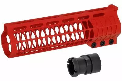 CNC handguard M4/AR15 Superlight Speedsoft 7  Red Mancraft