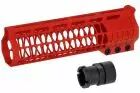 CNC handguard M4/AR15 Superlight Speedsoft 7  Red Mancraft