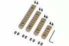 Kit of 4 DE MLOK Double Bell picatinny rails