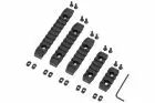 Set of 5 black picatinny rails MLOK Double Bell