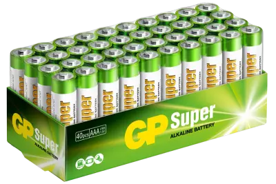Pack of 40 LR03 AAA GP Batteries