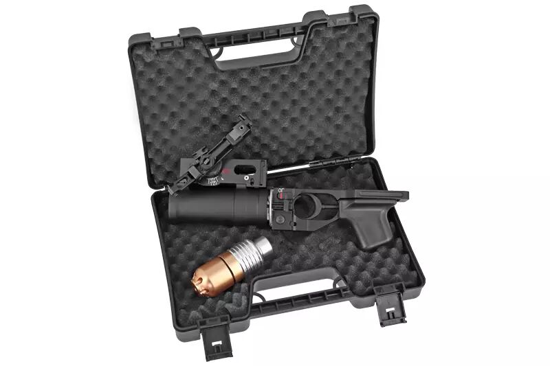 Black K-55 grenade launcher and 36-round Double Bell grenade