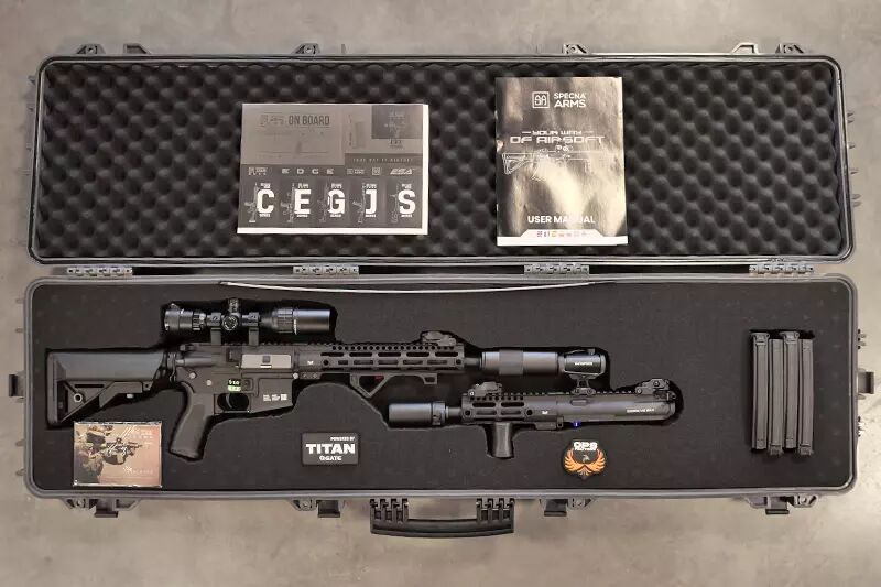 Replica AR15 Double config Black Titan custom