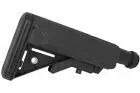 Black CRANE type stock & stock tube for M4 AEG Double Bell