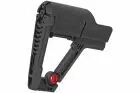 Black SBR type stock for M4 AEG / GBB Double Bell